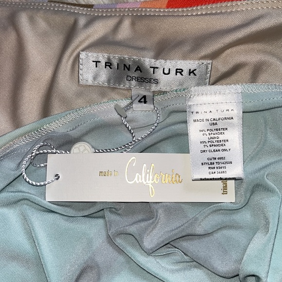 NWT Trina Turk “Sausalito” One Shoulder Maxi Dress - Picture 12 of 16